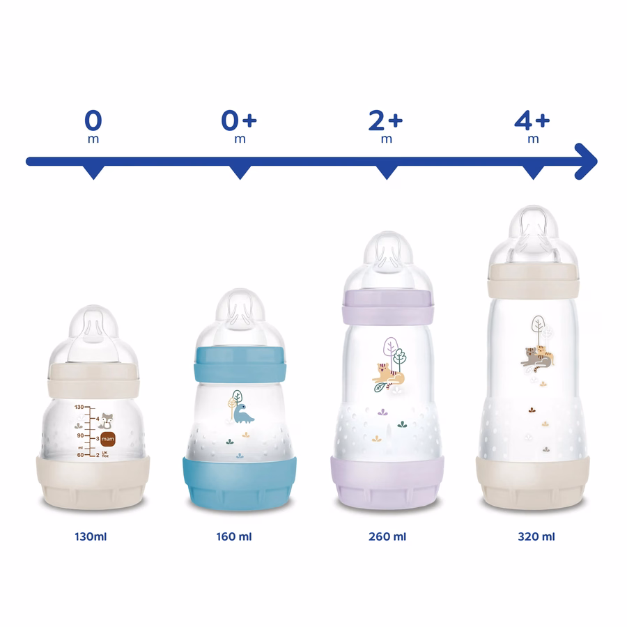Mam Easy Start™ Anti-koliek babyfles 160 ml 0+ maanden, enkelpak